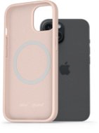 AlzaGuard Silicone Case Compatible with Magsafe iPhone 15 rózsaszín tok - Telefon tok