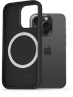 AlzaGuard Silikonhülle kompatibel mit Magsafe iPhone 15 Pro schwarz - Handyhülle