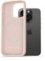 AlzaGuard Silikonhülle kompatibel mit Magsafe iPhone 15 Pro rosa - Handyhülle