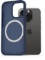 AlzaGuard Silikonhülle kompatibel mit Magsafe iPhone 15 Pro blau - Handyhülle