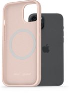 AlzaGuard Silikonhülle kompatibel mit Magsafe iPhone 15 Plus rosa - Handyhülle