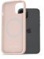 AlzaGuard Silicone Case Compatible with Magsafe iPhone 15 Plus rózsaszín tok - Telefon tok