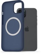 AlzaGuard Silikonhülle kompatibel mit Magsafe iPhone 15 Plus blau - Handyhülle