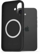 AlzaGuard Silicone Case Compatible with Magsafe na iPhone 16 čierny - Kryt na mobil