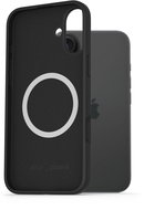 AlzaGuard Silicone Case Compatible with Magsafe for iPhone 16 Plus black - Phone Cover