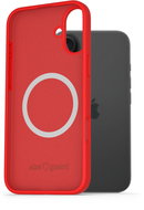 AlzaGuard Silicone Case Compatible with Magsafe for iPhone 16 Plus red - Phone Cover