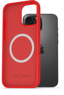 AlzaGuard Silicone Case Compatible with Magsafe for iPhone 16 Pro Max red - Phone Cover