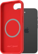 AlzaGuard Silicone Case Compatible with Magsafe for iPhone 16e / 17e red - Phone Cover