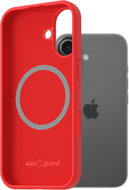 AlzaGuard Silicone Case Compatible with Magsafe for iPhone 17 red - Phone Cover