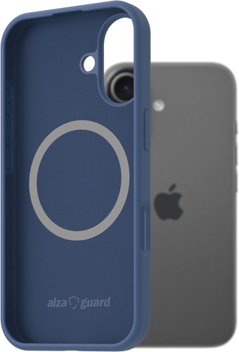 AlzaGuard iPhone 17 kék MagSafe szilikon tok - Telefon tok - Fő fotó