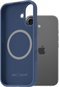 Phone Cover AlzaGuard Silicone Case Compatible with Magsafe for iPhone 17 blue - Kryt na mobil
