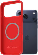AlzaGuard Silicone Case Compatible with Magsafe for iPhone 17 Pro Max red - Phone Cover