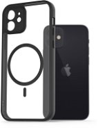 AlzaGuard Clear TPU Case Kompatibel mit Magsafe für iPhone 12 schwarz - Handyhülle