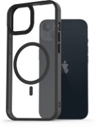AlzaGuard Clear TPU Case Kompatibel mit Magsafe für iPhone 13 schwarz - Handyhülle