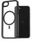 AlzaGuard iPhone 7 / 8 / SE 2020 / SE 2022 Clear TPU Case Compatible with Magsafe fekete tok - Telefon tok