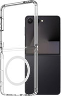 AlzaGuard Crystal Clear TPU Case Compatible with Magsafe for Samsung Galaxy Z Flip7 - Phone Cover