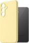 Phone Cover AlzaGuard Premium Silicone Case for Samsung Galaxy S24 FE yellow - Kryt na mobil
