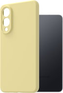 AlzaGuard Premium Silicone Case for Samsung Galaxy S25 Edge yellow - Phone Cover