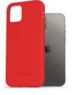 AlzaGuard Matte TPU Case na iPhone 12/ 12 Pro červený - Kryt na mobil