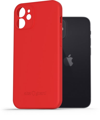 AlzaGuard Matte TPU Case for iPhone 12 Mini red - Phone Cover - Main image