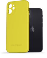 AlzaGuard Matte TPU Case na iPhone 12 Mini žltý - Kryt na mobil