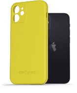 AlzaGuard Matte iPhone 12 mini sárga TPU tok - Telefon tok