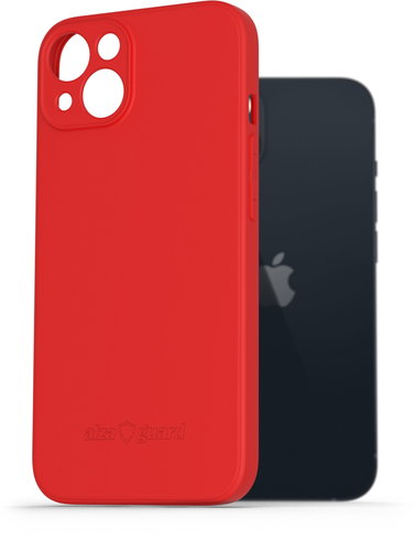 AlzaGuard Matte TPU Case for iPhone 13 red - Phone Cover - Main image