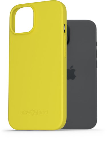AlzaGuard Matte iPhone 15 sárga TPU tok - Telefon tok - Fő fotó