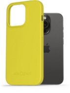 AlzaGuard Matte TPU Case für das iPhone 15 Pro gelb - Handyhülle