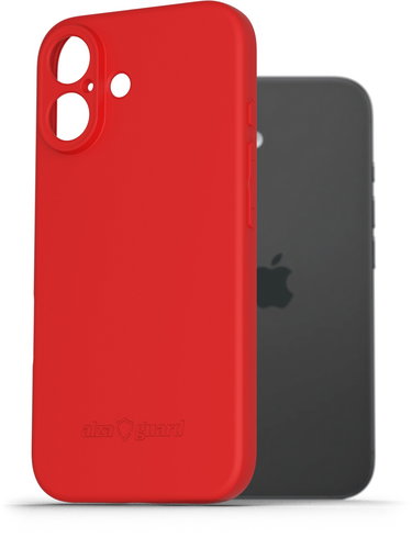 AlzaGuard Matte TPU Case for iPhone 16 red - Phone Cover - Main image
