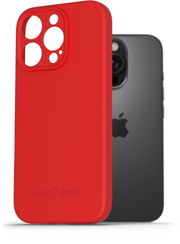 AlzaGuard Matte TPU Case for iPhone 16 Pro red - Phone Cover - Main image