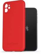 AlzaGuard Matte TPU Case na iPhone 11 červený - Kryt na mobil
