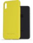 Telefon tok AlzaGuard Matte iPhone X/XS sárga TPU tok - Kryt na mobil