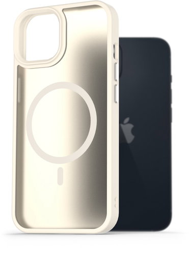 AlzaGuard Matte Case Compatible with Magsafe iPhone 13 fehér tok - Telefon tok - Fő fotó