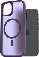 AlzaGuard Matte Case Compatible with Magsafe for iPhone 15 dark purple - Phone Cover