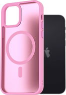 AlzaGuard Matte Case Compatible with Magsafe iPhone 12 / 12 Pro levendula-rózsaszín tok - Telefon tok