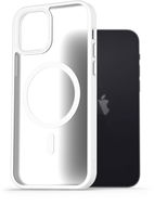AlzaGuard Matte Case Compatible with Magsafe iPhone 12 / 12 Pro fehér tok - Telefon tok