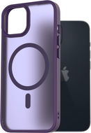 AlzaGuard Matte Case Compatible with Magsafe iPhone 14 sötétlila tok - Telefon tok