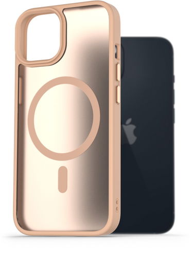 AlzaGuard Matte Case Compatible with Magsafe pro iPhone 14 pískově žlutý - Kryt na mobil - Hlavní obrázek