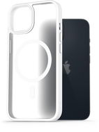 AlzaGuard Matte Case Compatible with Magsafe iPhone 14 fehér tok - Telefon tok