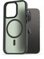 Kryt na mobil AlzaGuard Matte Case Compatible with Magsafe pro iPhone 14 Pro tmavě zelený - Kryt na mobil