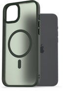 AlzaGuard Matte Case Compatible with Magsafe for iPhone 15 Plus dark green - Phone Cover