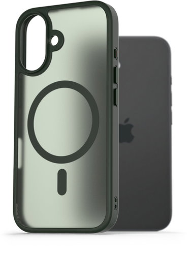 AlzaGuard Matte Case Kompatibel mit Magsafe für iPhone 16 dunkelgrün - Handyhülle - Hauptbild