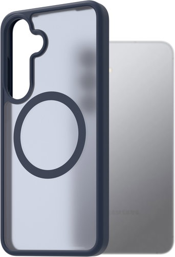 AlzaGuard Matte Case Compatible with Magsafe for Samsung Galaxy S25+ dark blue - Phone Cover - Main image