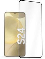 AlzaGuard FlexGlass Samsung Galaxy S24 3D védőfólia - fekete - Üvegfólia