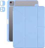 AlzaGuard Clear Flip Case for iPad Air 11" (M2-M4)/iPad Pro 11" (2018-2022) and Pencil - Light Blue - Tablet Case