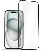 Üvegfólia AlzaGuard FullCover iPhone 15 2.5D üvegfólia - Ochranné sklo
