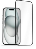 Üvegfólia AlzaGuard FullCover iPhone 15 Plus 2.5D üvegfólia - Ochranné sklo