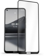 AlzaGuard FullCover Glass Protector Nokia 3.4 2.5D üvegfólia - fekete - Üvegfólia