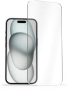 Glass Screen Protector AlzaGuard 2.5D Case Friendly Glass Protector for iPhone 15 Plus - Ochranné sklo